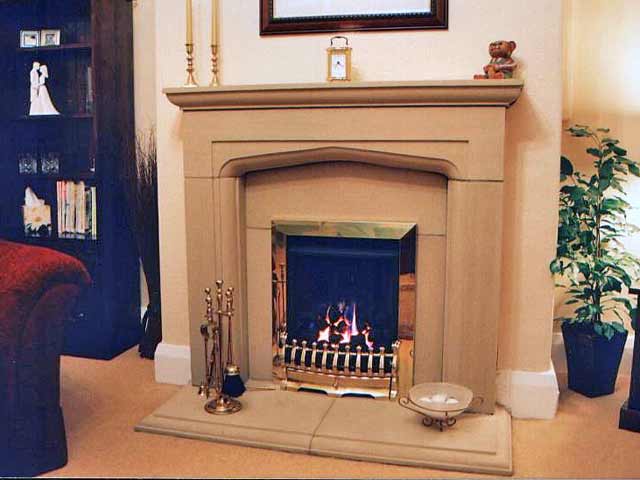 Yorkstone fireplace