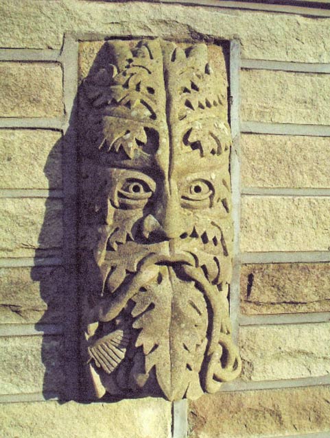 Carved york stone sculpture