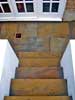 Yorkstone steps from the top step