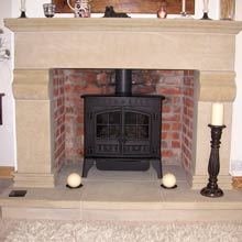 Yorkstone fireplace
