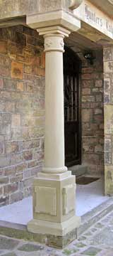 York stone pillar