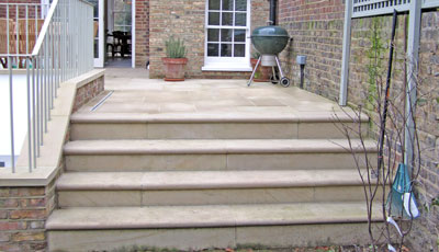 Yorkstone garden steps