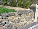 Yorkstone dry stone walling